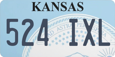 KS license plate 524IXL