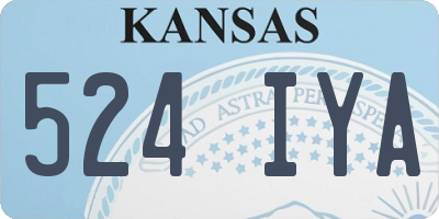KS license plate 524IYA