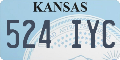 KS license plate 524IYC