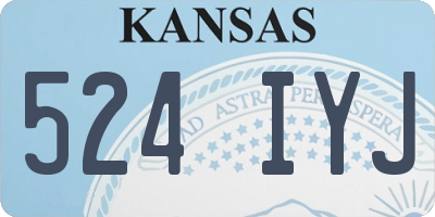 KS license plate 524IYJ