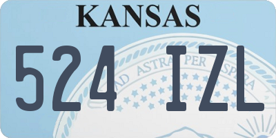 KS license plate 524IZL