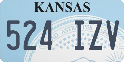 KS license plate 524IZV