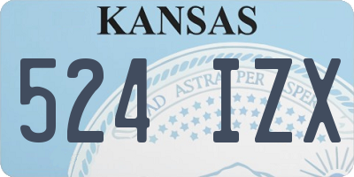 KS license plate 524IZX