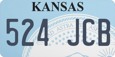 KS license plate 524JCB