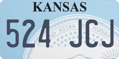 KS license plate 524JCJ