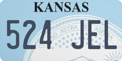 KS license plate 524JEL