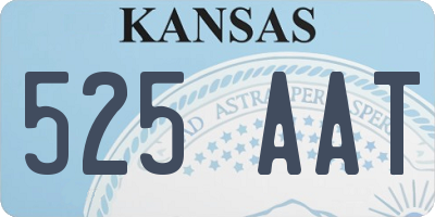 KS license plate 525AAT