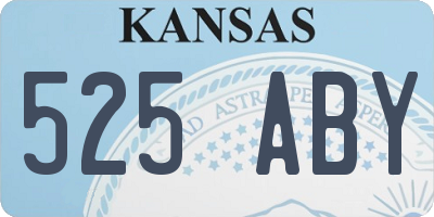 KS license plate 525ABY