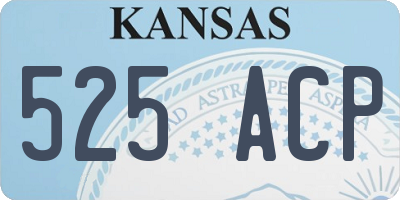 KS license plate 525ACP