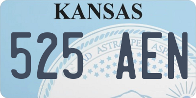 KS license plate 525AEN