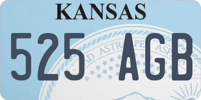 KS license plate 525AGB