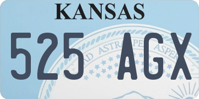 KS license plate 525AGX