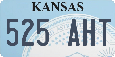KS license plate 525AHT