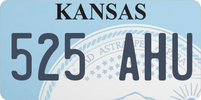 KS license plate 525AHU