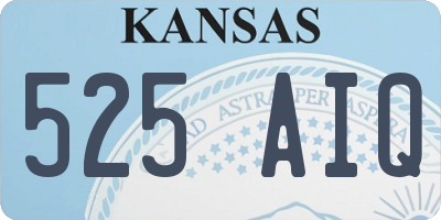 KS license plate 525AIQ