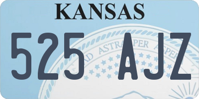 KS license plate 525AJZ