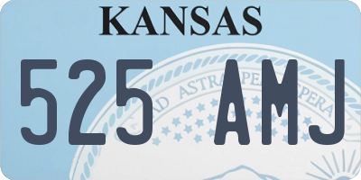 KS license plate 525AMJ