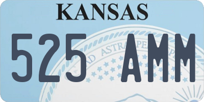 KS license plate 525AMM