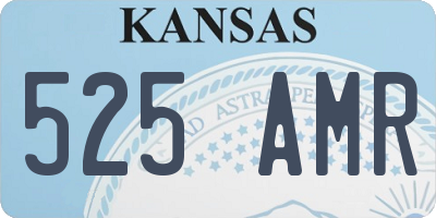 KS license plate 525AMR