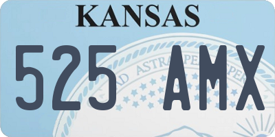 KS license plate 525AMX