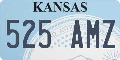 KS license plate 525AMZ