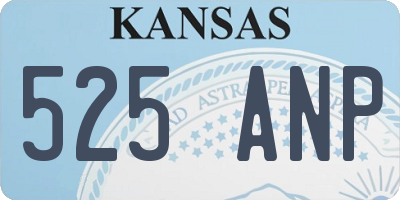 KS license plate 525ANP