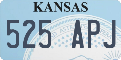 KS license plate 525APJ