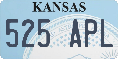 KS license plate 525APL