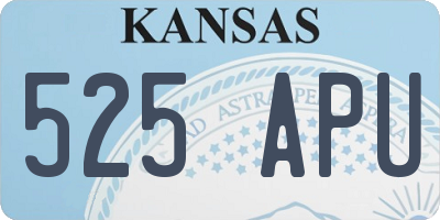 KS license plate 525APU