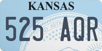 KS license plate 525AQR