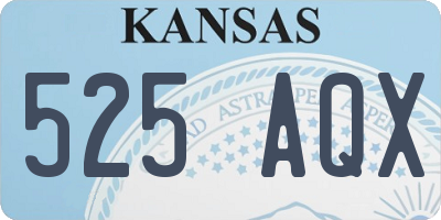 KS license plate 525AQX