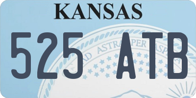 KS license plate 525ATB