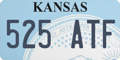 KS license plate 525ATF