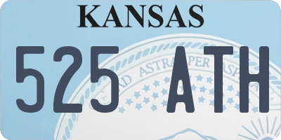 KS license plate 525ATH
