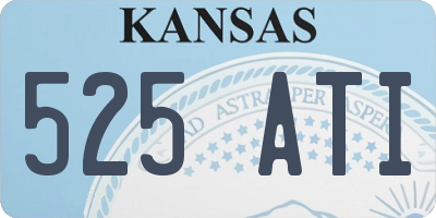 KS license plate 525ATI