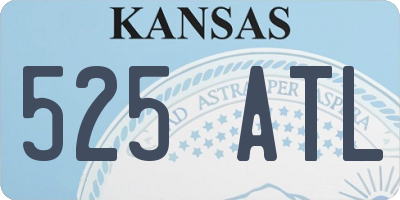 KS license plate 525ATL