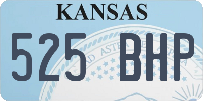 KS license plate 525BHP