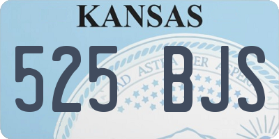 KS license plate 525BJS