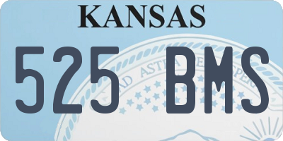 KS license plate 525BMS