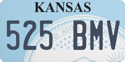 KS license plate 525BMV