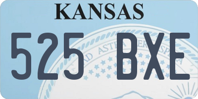 KS license plate 525BXE