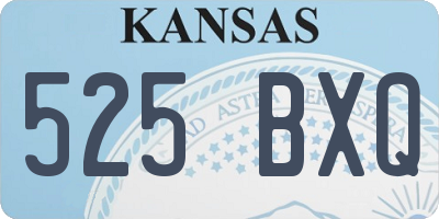 KS license plate 525BXQ