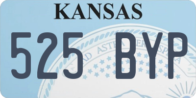 KS license plate 525BYP
