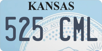 KS license plate 525CML
