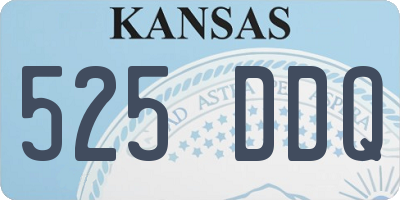 KS license plate 525DDQ