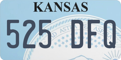 KS license plate 525DFQ