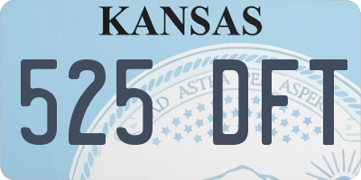 KS license plate 525DFT