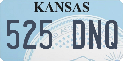 KS license plate 525DNQ
