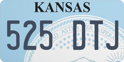 KS license plate 525DTJ