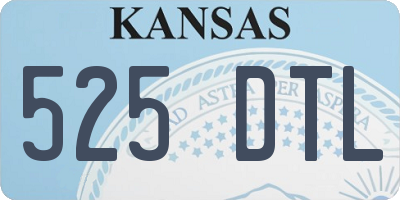 KS license plate 525DTL